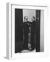 Sen. Lyndon B. Johnson Talking to Sen. Leverett Saltonstall-Paul Schutzer-Framed Photographic Print