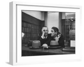 Sen. Lyndon B. Johnson Talking with Lawyer John B. Connally at Opening of the Sam Rayburn Library-Thomas D^ Mcavoy-Framed Photographic Print