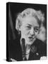 Sen. Margaret Chase Smith Talking into Mike During Sen. Lyndon Johnson's Hearings in the Senate-null-Stretched Canvas