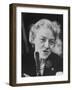 Sen. Margaret Chase Smith Talking into Mike During Sen. Lyndon Johnson's Hearings in the Senate-null-Framed Photographic Print