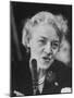 Sen. Margaret Chase Smith Talking into Mike During Sen. Lyndon Johnson's Hearings in the Senate-null-Mounted Photographic Print