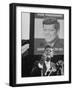 Sen./Pres. Candidate John Kennedy Speaking From Microphoned Podium During His Campaign Tour of TN-Walter Sanders-Framed Photographic Print