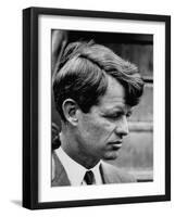 Sen. Robert F. Kennedy Arriving at La Guardia Airport-Loomis Dean-Framed Photographic Print