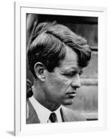 Sen. Robert F. Kennedy Arriving at La Guardia Airport-Loomis Dean-Framed Photographic Print