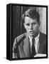 Sen. Robert F. Kennedy Attending a Labor Hearing-Ed Clark-Framed Stretched Canvas