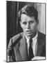 Sen. Robert F. Kennedy Attending a Labor Hearing-Ed Clark-Mounted Photographic Print