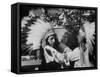 Sen. Robert F. Kennedy Becoming Honorary Member of Sioux Tribe-null-Framed Stretched Canvas