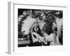 Sen. Robert F. Kennedy Becoming Honorary Member of Sioux Tribe-null-Framed Photographic Print