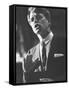 Sen. Robert F. Kennedy Campaigning for Local Democratics in New York State-null-Framed Stretched Canvas