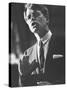 Sen. Robert F. Kennedy Campaigning for Local Democratics in New York State-null-Stretched Canvas