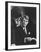 Sen. Robert F. Kennedy with NBC Commentator Sander Vanocur Two Hours before Kennedy Was Shot-null-Framed Photographic Print