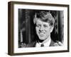 Sen Robert Kennedy Talking with Reporters on This 42nd Birthday, Nov 20, 1967-null-Framed Photo