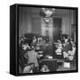 Senate Banking and Currency Committee Holding Hearings Regarding the Bretton Woods Agreements-null-Framed Stretched Canvas