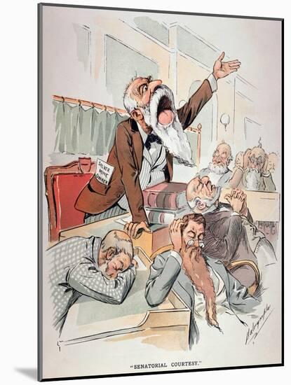 Senate Cartoon,Free Silver-Louis Dalrymple-Mounted Giclee Print