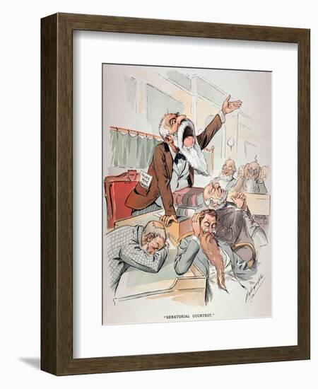 Senate Cartoon,Free Silver-Louis Dalrymple-Framed Giclee Print