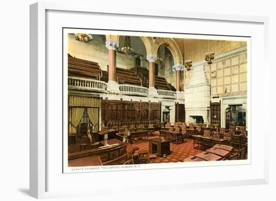 Senate Chamber, Albany-null-Framed Art Print