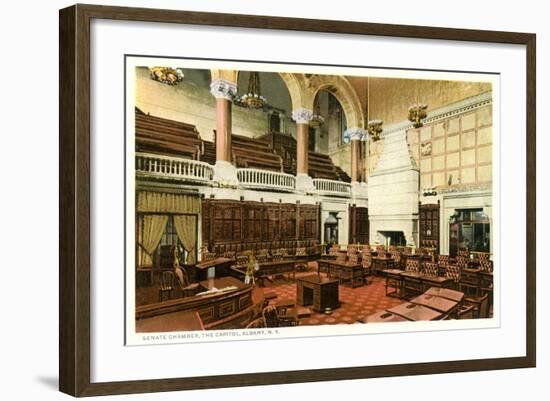 Senate Chamber, Albany-null-Framed Art Print