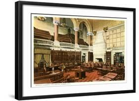 Senate Chamber, Albany-null-Framed Art Print