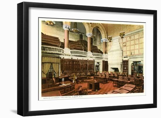 Senate Chamber, Albany-null-Framed Art Print