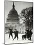 Senate Page Snowball Fight, c.1909-1932-Science Source-Mounted Giclee Print