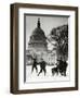 Senate Page Snowball Fight, c.1909-1932-Science Source-Framed Giclee Print