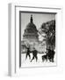 Senate Page Snowball Fight, c.1909-1932-Science Source-Framed Giclee Print