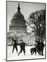 Senate Page Snowball Fight, c.1909-1932-Science Source-Mounted Giclee Print