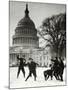 Senate Page Snowball Fight, c.1909-1932-Science Source-Mounted Giclee Print