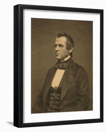 Senator Andrew Johnson, 1860-Science Source-Framed Giclee Print