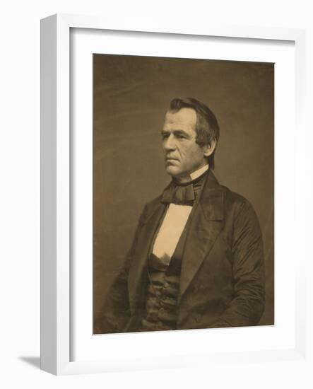 Senator Andrew Johnson, 1860-Science Source-Framed Giclee Print