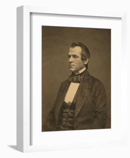 Senator Andrew Johnson, 1860-Science Source-Framed Giclee Print