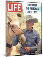 Senator Barry Goldwater with Horse, November 1, 1963-Leonard Mccombe-Mounted Photographic Print