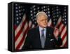 Senator Edward Kennedy Delivers Speech About the Effect of War in Iraq on America's Security-null-Framed Stretched Canvas