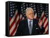 Senator Edward Kennedy Delivers Speech About the Effect of War in Iraq on America's Security-null-Framed Stretched Canvas