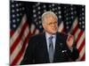Senator Edward Kennedy Delivers Speech About the Effect of War in Iraq on America's Security-null-Mounted Photographic Print