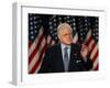 Senator Edward Kennedy Delivers Speech About the Effect of War in Iraq on America's Security-null-Framed Photographic Print