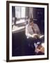 Senator Edward M. Kennedy on the Phone in His Office, Probably in Washington Dc-John Loengard-Framed Photographic Print