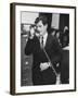 Senator Edward M. Kennedy Using the Phone-Leonard Mccombe-Framed Photographic Print