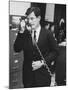 Senator Edward M. Kennedy Using the Phone-Leonard Mccombe-Mounted Photographic Print