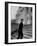 Senator Edward M. Kennedy Walking Up Steps of Senate Wing-John Dominis-Framed Photographic Print