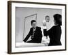 Senator Jack Kennedy Watching with Delight as His Wife Jackie Holds Up their Daughter Caroline-Ed Clark-Framed Premium Photographic Print