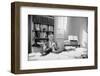 Senator James Lane Buckley Seated at His Desk, 1970-Alfred Eisenstaedt-Framed Photographic Print