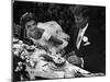 Senator John F. Kennedy and Bride Jacqueline Enjoying Dinner at Their Outdoor Wedding Celebration-Lisa Larsen-Mounted Premium Photographic Print
