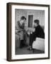 Senator John F. Kennedy and Brother Robert F. Kennedy Conferring in Hotel Suite During Convention-Hank Walker-Framed Photographic Print