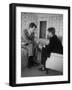 Senator John F. Kennedy and Brother Robert F. Kennedy Conferring in Hotel Suite During Convention-Hank Walker-Framed Photographic Print