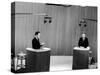 Senator John F. Kennedy and Vice President Richard M. Nixon, During 4th Nixon Kennedy TV Debate-Joe Scherschel-Stretched Canvas