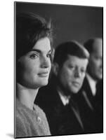 Senator John F. Kennedy and Wife Campaigning in Democratic Presidential Primaries-Stan Wayman-Mounted Photographic Print