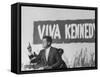 Senator John F. Kennedy Campaigning For President-Paul Schutzer-Framed Stretched Canvas