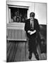 Senator John F. Kennedy Checking over Speech During His Presidential Campaign-Paul Schutzer-Mounted Photographic Print