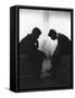 Senator John F Kennedy Conferring with His Brother and Campaign Organizer Bobby Kennedy-null-Framed Stretched Canvas